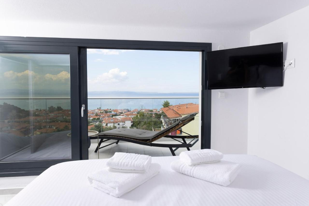 Ferienwohnung The Sea View Polychrono Exterior foto